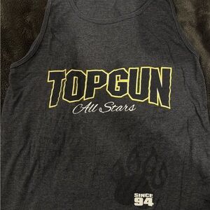 Topgun All-Stars Cheer DARK Gray Tank Top SIZE: SMALL